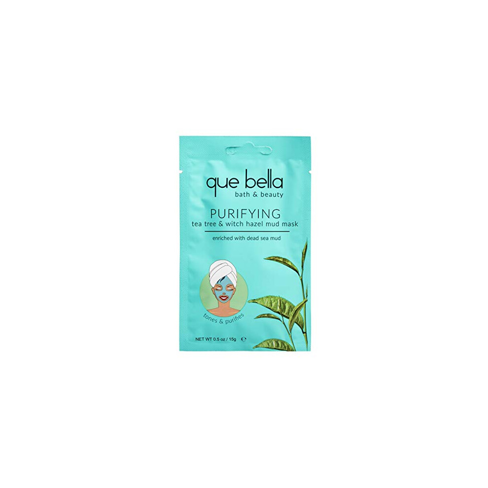 Que Bella Beauty Purifying Tea Tree & Witch Hazel Mud Face Mask