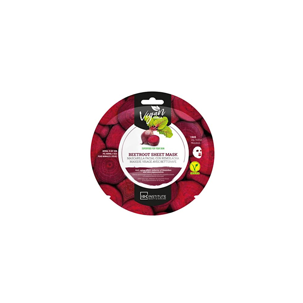 Idc Institute Mask Beetroot For Normal To Dry Skin 23G Anti-Aging Effect, Reductor Of Blemishes And Skin Pigmentation