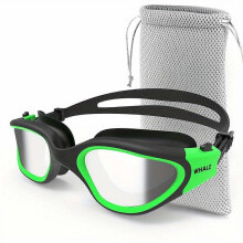 (Green) Swimming Goggles For Men/Women, Anti-Fog Anti-UV Adult Swim Goggles, Swimming Glasses