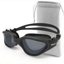 (Black-Grey) Swimming Goggles For Men/Women, Anti-Fog Anti-UV Adult Swim Goggles, Swimming Glasses