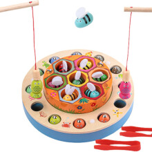 Jogo de pesca magnética no estilo Montessori, brinquedo educativo para crianças pequenas que promove o desenvolvimento da coordenação m