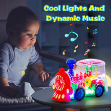 Brinquedos para meninos e meninas de 1, 2 e 3 anos, brinquedos para bebês de 6 a 12 meses, brinquedos de trem elétrico.