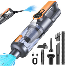 Cordless Handheld Vacuum Cleaner, 26000 Pa, 4 in 1 (Vacuum/Blow/Inflate/Deflate), One-Touch Deflate,