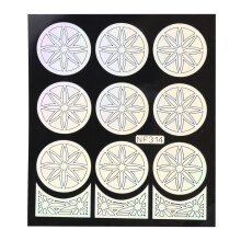 Herbruikbare nagelstickers, bloemenstencils voor manicures voor creatieve nageldesigns