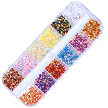 Fluorescerende glitter in de vorm van bloemen voor nagels, 3D holografische glitter voor vrouwen in de vorm van hartjes, vlinders, bloe