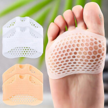 2 Pairs of Breathable Silicone Ball of Foot Cushions for Pain Relief