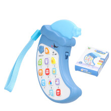 Celular de brinquedo para bebês com música, controle de volume, função de luz e botões coloridos e interativos – ideal para brincadeir