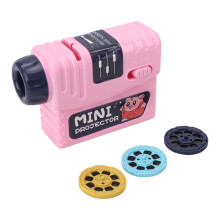 Microscópio portátil para aprendizagem infantil, fonte de luz LED, microscópio de mão com projeção de imagem nítida, botão de foco fáci