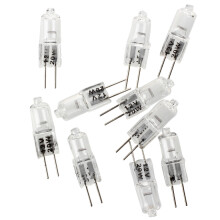 10x G4 halogen varmvita 20W 12V kapselstrålkastarlampor med högt ljusflöde