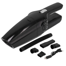 Portable handheld vacuum cleaner, battery-powered, miniature, cordless, with high suction power of 4500 PA, with HEPA filter, for anima