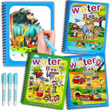 (Alphabet) Drawing Coloring Pages for Kids Magic Water Book with Pencil 2 to 4 Year Old Kids Learn Education Smile