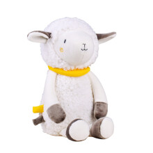 Brinquedo de pelúcia feito de material ecológico, brinquedo de pelúcia interativo em forma de ovelha com temporizador de 3 estágios, pr