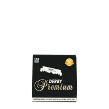 Derby Premium 100 Single-edged Blades – Close shave with long-lasting platinum-chromium coating