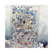 Decorațiuni de unghii de Crăciun, model în relief 5D, stickere multicolore pentru unghii, autoadezive, cu scoici, stele de mare,