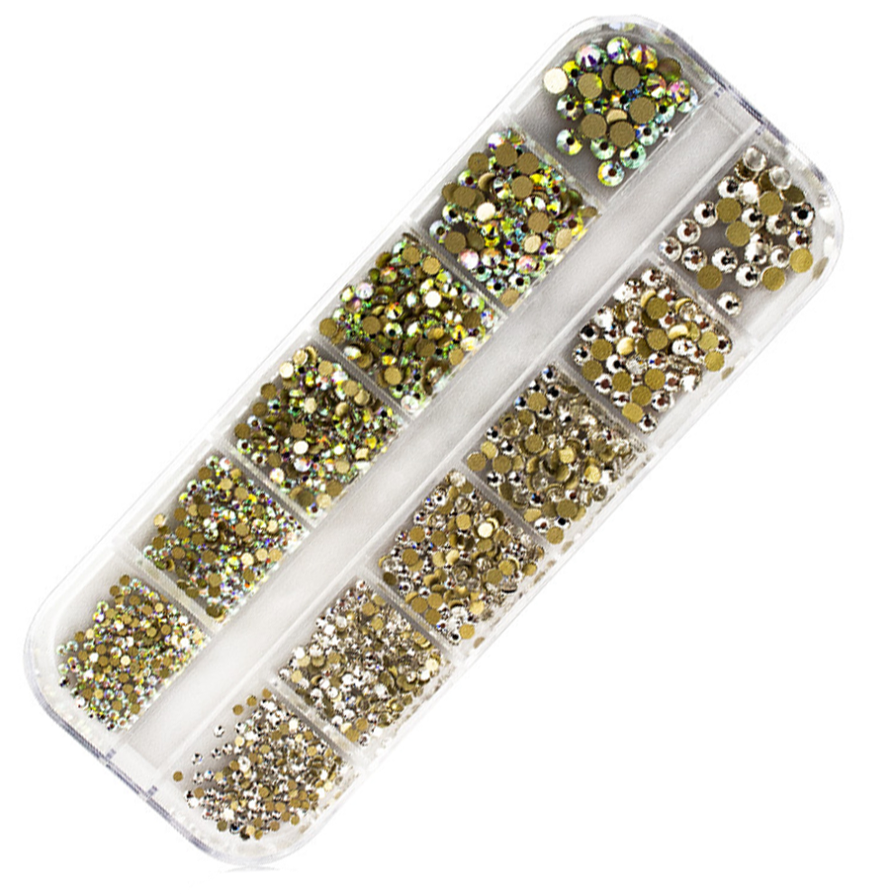 K9Glass Crystal Dreams Rhinestones, super sparkly for effortless glamour, flat base round rhinestones, gems