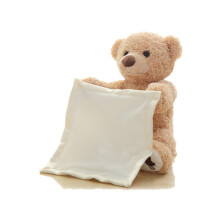 (Urso) Bebê Peek-a-boo Brinquedo de Pelúcia Elétrico Cantante Boneco Infantil que Cobre os Olhos