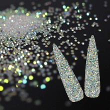 Hoogwaardige 3D glazen decoraties met ultramini kristallen, kleine strass-steentjes voor nagels met een langdurige glans voor sieraden.