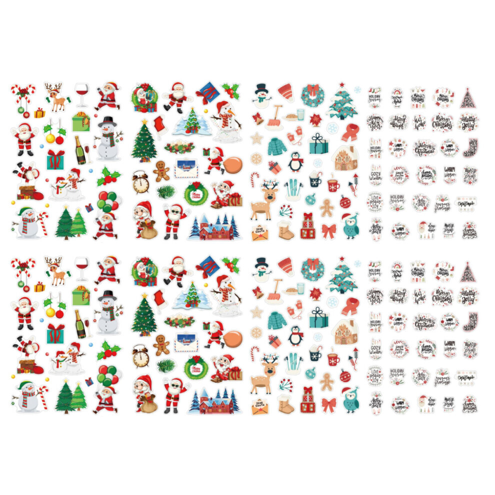 Christmas cheer, Christmas nail stickers that bring versatile designs to your festive season, water transfer decals for