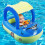 Baby Pool Float with UPF50+ Canopy Car Shaped for Toddlers 6-36 Months 1