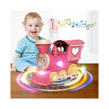 Nuovi trenini giocattolo per bambini 2025: trenini girevoli a 360 con impressionanti luci 3D e musica, sterzo automatico
