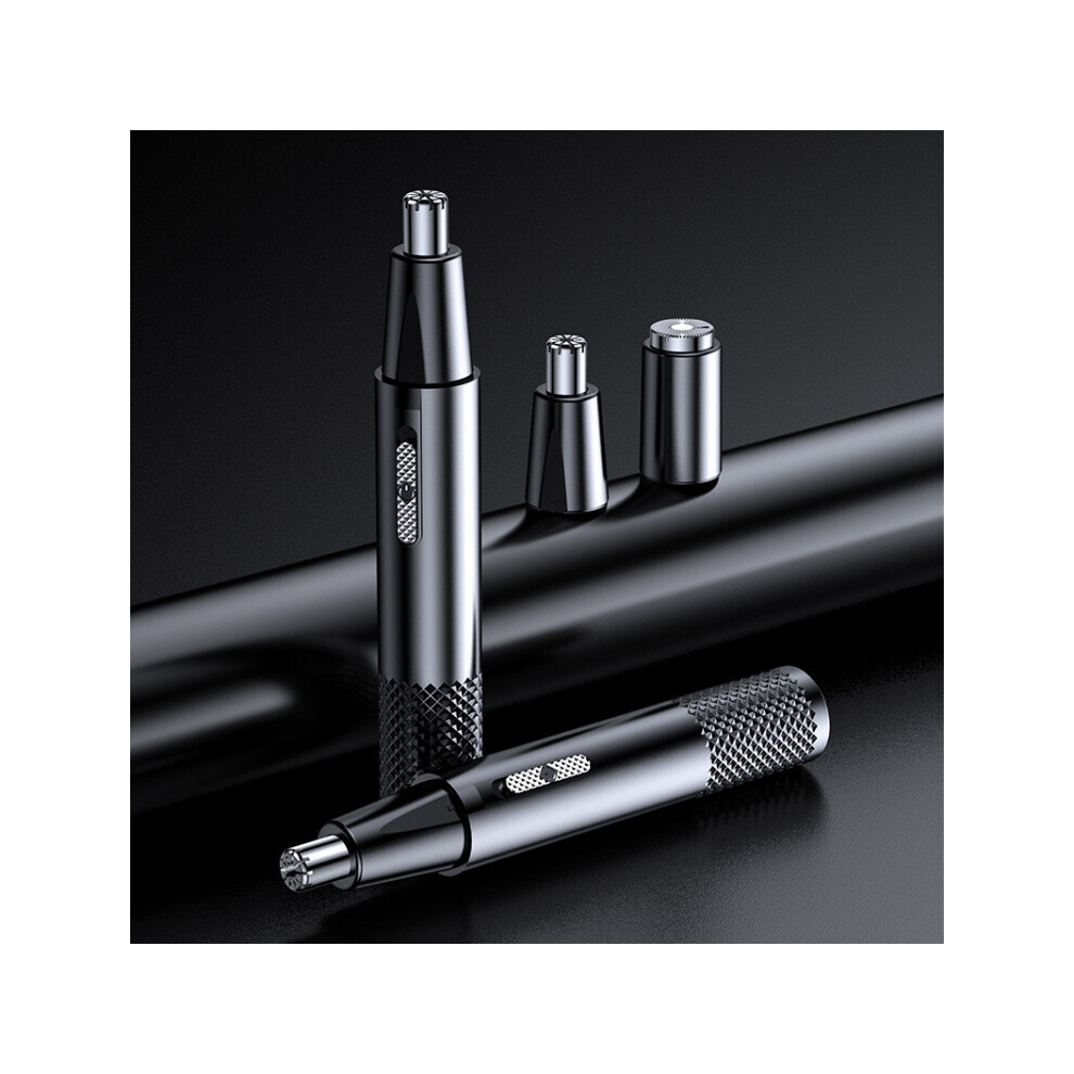 Compatible electric nose hair trimmer Yd-112, model: Nose hair trimmer + shaver (black) Nose hair trimmer + shaver