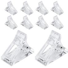 Manicure- en nail art-set, nageltipclip voor snelle opbouw, sjablonen en polygel-extensions.