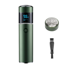 (Groen) Compatibel met S-1090 IPX7 waterdicht draagbaar rond elektrisch scheerapparaat met