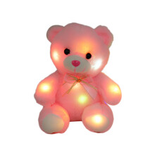 Peluche morbido con illuminazione a LED, luce notturna che cambia colore, a batteria con funzione di spegnimento automatico, giocattolo