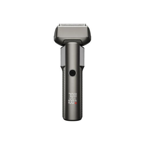 Compatible, fully washable electric shaver with five blades, LED digital display and lifting function (Space Grey)