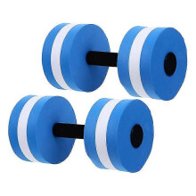 2pcs Aquatic Exercise Dumbbells EVA Foam Floating for Water Aerobics Pool Fitness Swimming Workouts Equipment