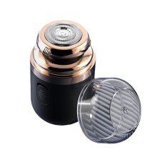 Kompatibel Ty-500 2-i-1 mini elektrisk barbermaskine, bærbar og genopladelig (sort)
