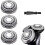 Replacement shaving heads SH60/72, compatible with Philips 6000 series electric shavers 1