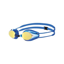 (BLUE/YELLOW/BLUE) Arena Tracks Mirror Junior Kids Swimming Goggles For Watertight Performance