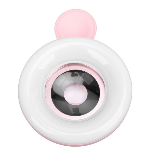 15x Makroobjektiv Pink 100 mAh 37 mm LED-Ringblitz