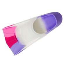 (Violet S) Kids Swim Fins Short Diving Swim Training Fins for Beginner Girls Boys Blue XS