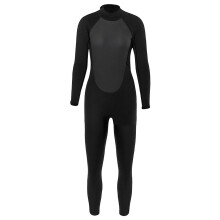 (Black S) Kids Wetsuits Jumpsuit 3mm Neoprene Long Sleeve Back Zip Summer Diving Suit Red Xs