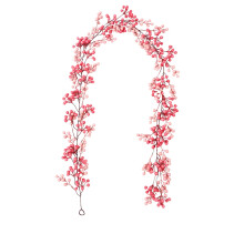 Guirlande de baies roses et vertes 200 cm – Artificielle