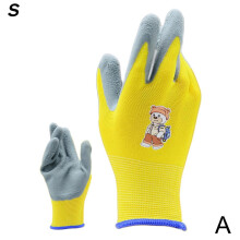 Gants de jardinage pour enfants, polyester-latex, 18 x 9 cm