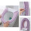 Housse de siège de toilette violette – Douce, chaude, lavable, taille adaptée 1