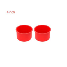 Ensemble de 6 moules à gâteaux ronds en silicone de 10 cm