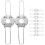 Lampskjermfjærklemmefeste – 10-pakning, sølv 1