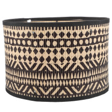 Abat-jour en forme de tambour en bambou 30 x 30 x 20 cm