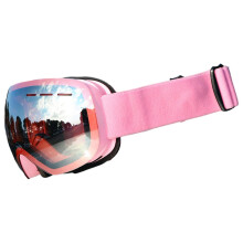 Magnetic Ski Goggles Windproof Glasses for Adults Pink Frame Pink Lenses