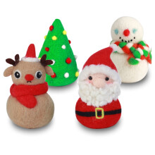 Santa Claus Needle Felting Kit Wool Felt Craft Set