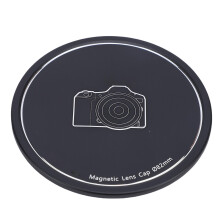 82 mm Aluminium-Objektivdeckel - Magnet oder Gewinde Schwarz