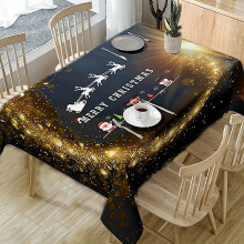 ZOELNIC Christmas tablecloth and chair covers set