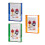 3 Pack Acrylic Photo Frames – Klein Blue, Orange, Green 1