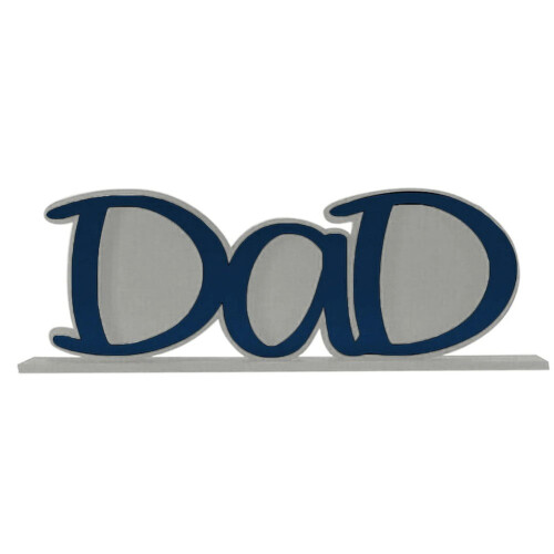 Father's Day Photo Frame Acrylic Blue 8x10