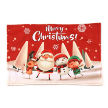 Christmas placemats set of 4 reindeer Santa snowman print