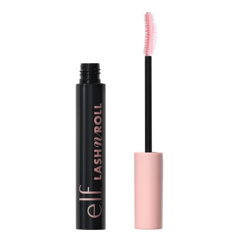 E.l.f. Lash 'N Roll Mascara, Curling Mascara For Visibly Lifted Lashes, Lifts & Separates Lashes. Long-Lasting Formula, Vegan & Cruelty-Free, Black